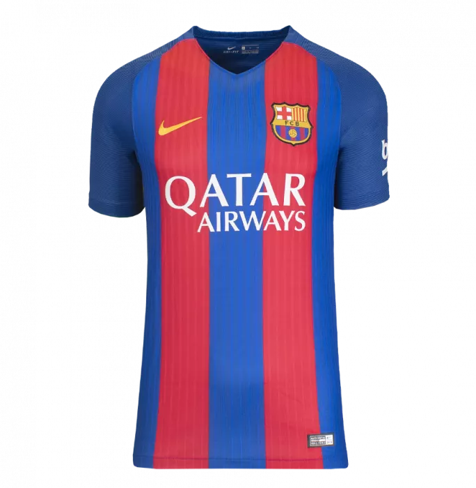 Icons Rafael Marquez Official FC Barcelona Back Signed And Framed Modern FC Barcelona Home Shirt