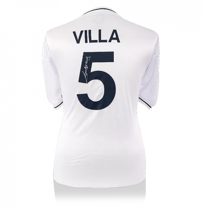 Icons Ricky Villa Back Signed Retro Tottenham Hotspur Home Shirt