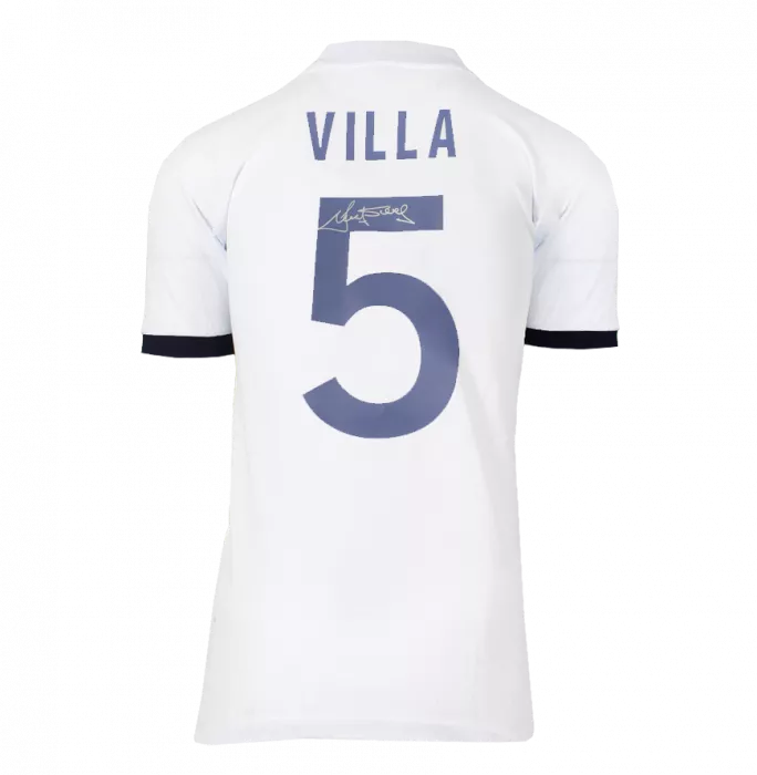 icons Ricky Villa Back Signed Tottenham Hotspur 1978 Home Shirt