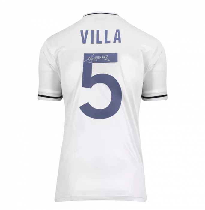Icons Ricky Villa Back Signed Tottenham Hotspur 1981 Home Shirt In Hero Frame: Option 1