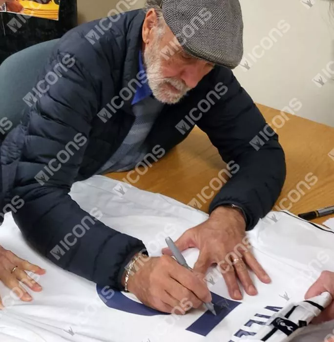 Icons Ricky Villa Back Signed Tottenham Hotspur 1981 Home Shirt In Classic Frame