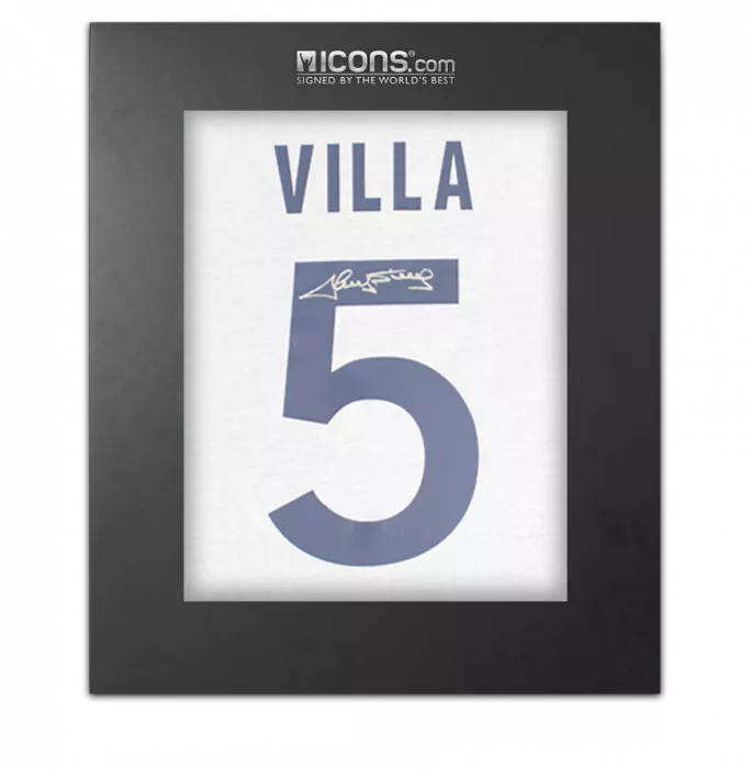 icons Ricky Villa Back Signed Tottenham Hotspur 1981 Home Shirt In Deluxe Packaging