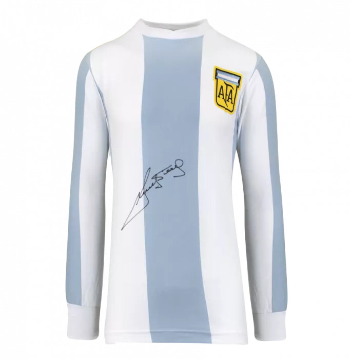 icons Ricky Villa Front Signed Argentina 1978 Home Shirt