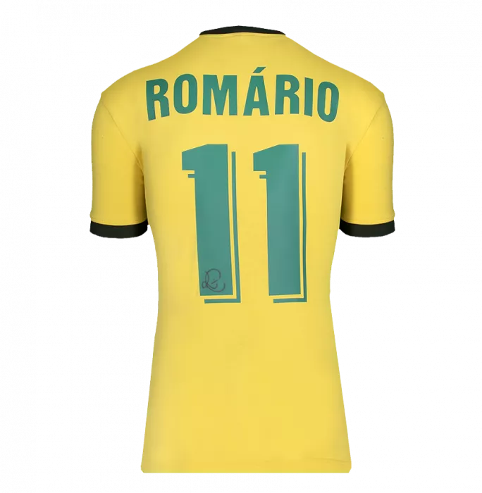 Icons Rivaldo & Romario Signed Brazil Shirts In Classic Dual Frame