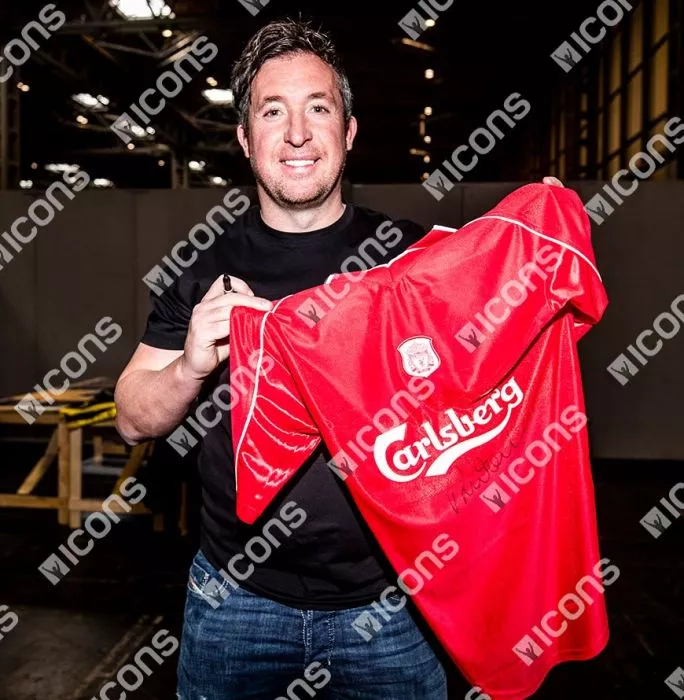 Icons Robbie Fowler Front Signed Liverpool 2000-01 Home Shirt