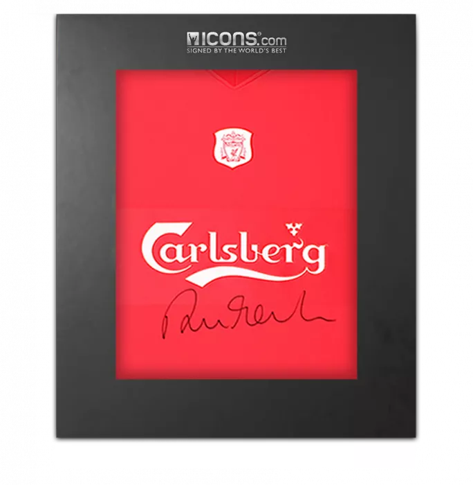 icons Robbie Fowler Front Signed Liverpool FC 2000 Home Shirt In Deluxe Packaging