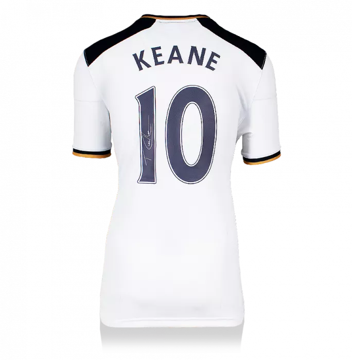 icons Robbie Keane Back Signed Tottenham Hotspur 2016-17 Home Shirt