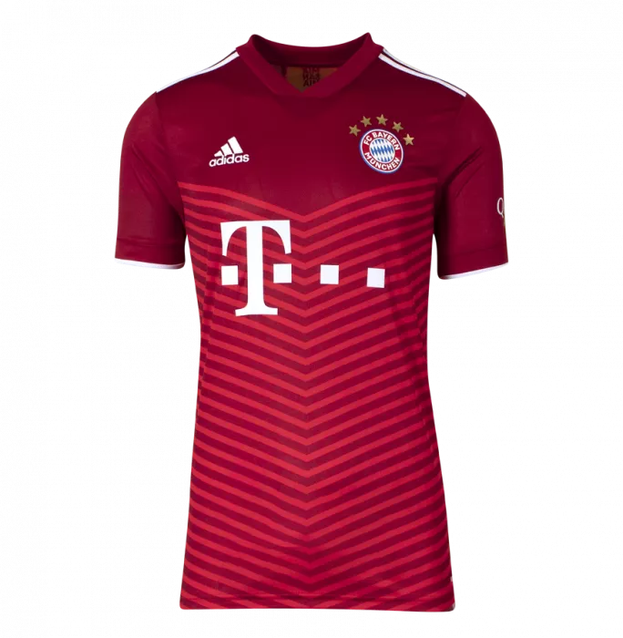 Icons Robert Lewandowski Back Signed FC Bayern Munich 2021-22 Home Shirt In Hero Frame: Option 1