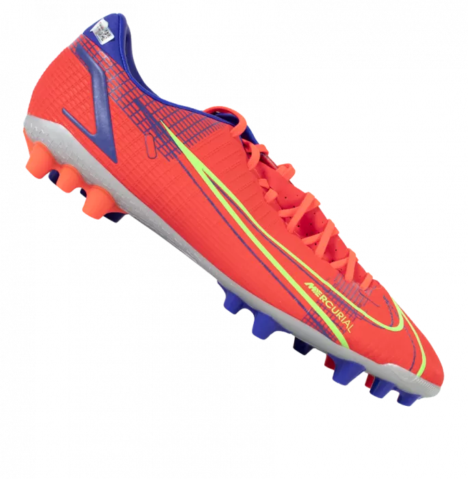 Icons Robert Lewandowski Official UEFA Europa League Signed Red Nike Mercurial Boot In Acrylic Case