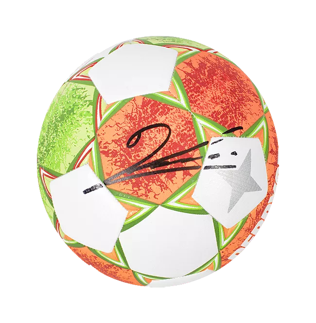 Icons Robert Lewandowski Signed Derbystar Bundesliga Football In Acrylic Case