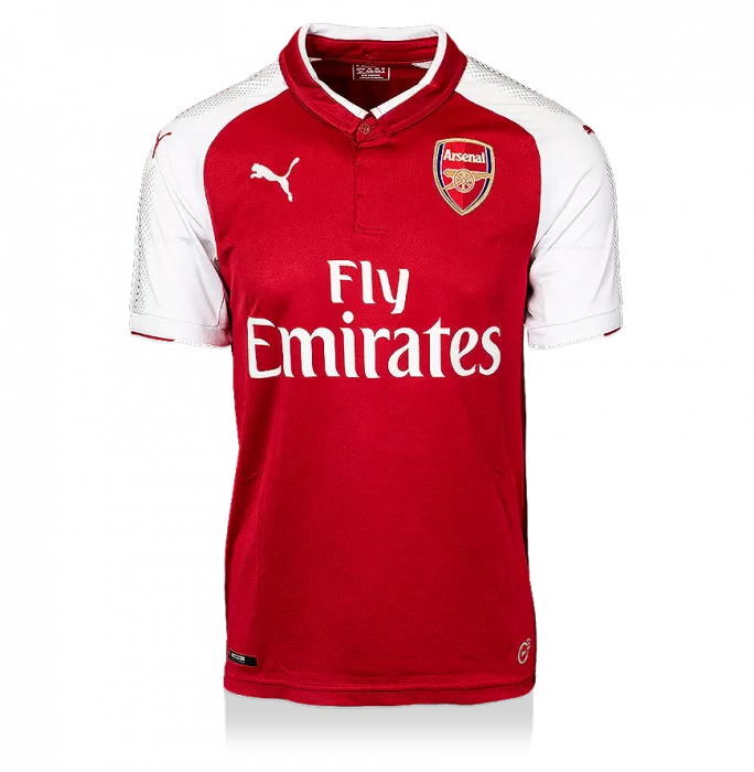 Icons Robert Pires Back Signed Modern Arsenal Home Shirt