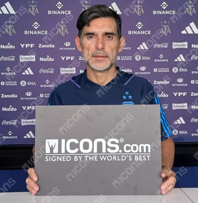 Icons Roberto Ayala Back Signed Modern Argentina Home Shirt