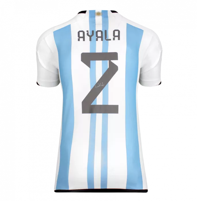 Icons Roberto Ayala Back Signed Modern Argentina Home Shirt