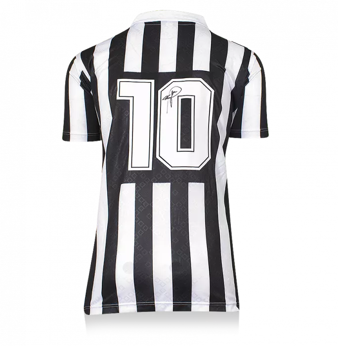 Icons Roberto Baggio Back Signed Juventus 1992-93 Home Shirt With Short Sleeves In Classic Frame