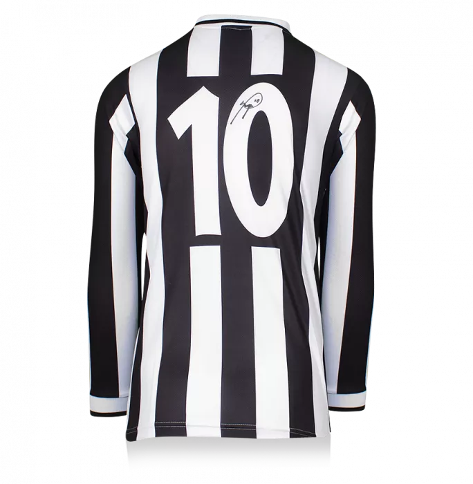 Icons Roberto Baggio Back Signed Juventus 1994-95 Home Shirt With Long Sleeves