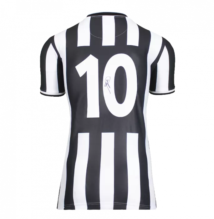 Icons Roberto Baggio Official Ballon D'Or™ Back Signed And Hero Framed Juventus 1994-95 Home Shirt