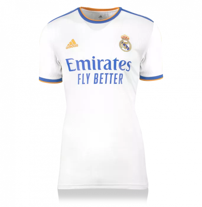 Icons Roberto Carlos Back Signed Real Madrid 2021-22 Home Shirt In Hero Frame: Option 1