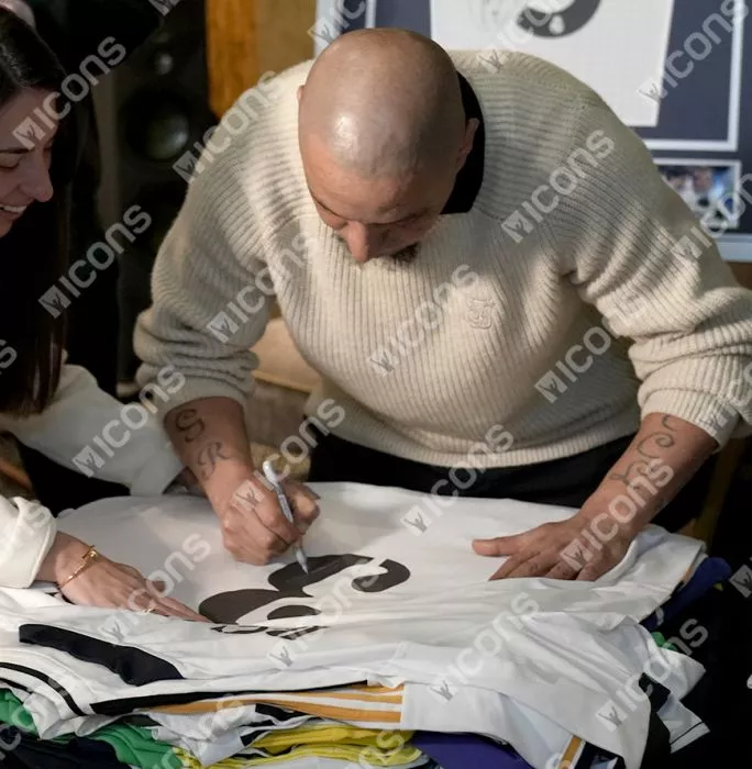 Icons Roberto Carlos Official UEFA Champions League Back Signed And Hero Framed Real Madrid Home Shirt With Fan Style Numbers
