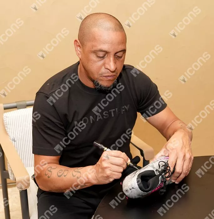 Icons Roberto Carlos Signed Silver Nike Mercurial Superfly Boot
