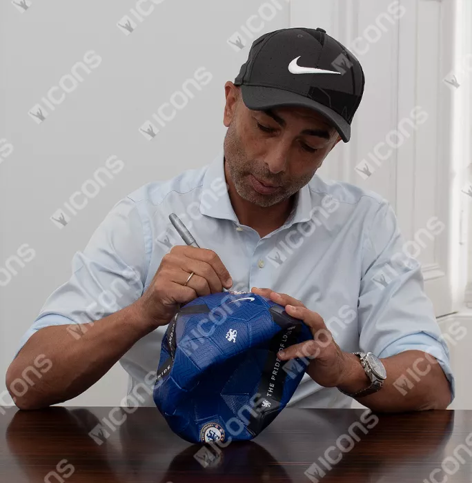 Icons Roberto Di Matteo Signed Chelsea-Branded Football