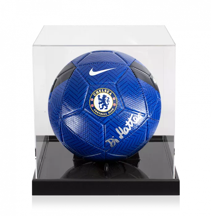 icons Roberto Di Matteo Signed Chelsea Branded Football In Acrylic Case