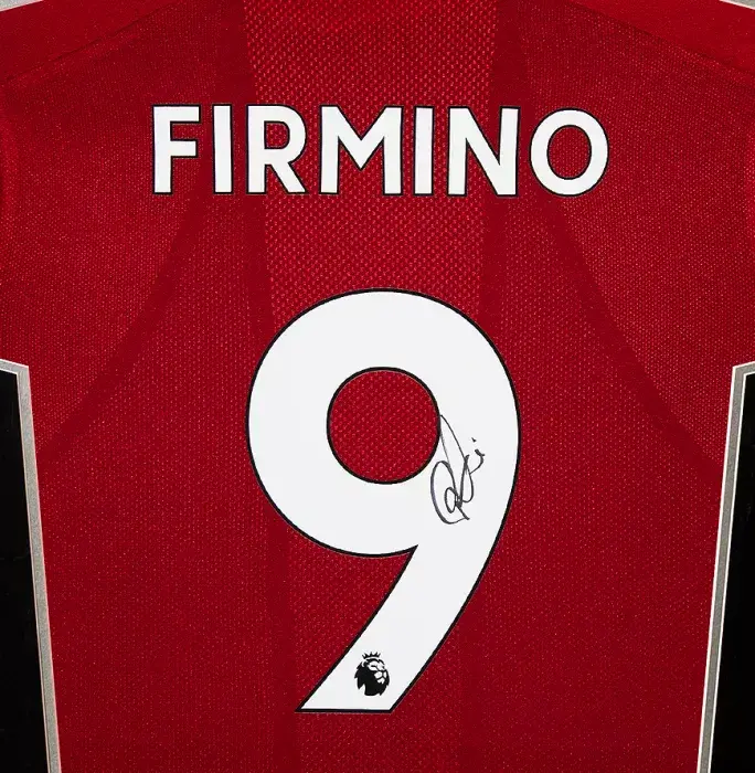 Icons Roberto Firmino Back Signed Liverpool 2019-20 Home Shirt In Classic Frame