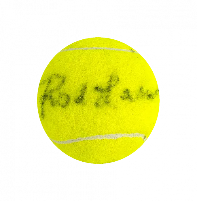 Icons Rod Laver Signed Wimbledon Tennis Ball In Acrylic Case
