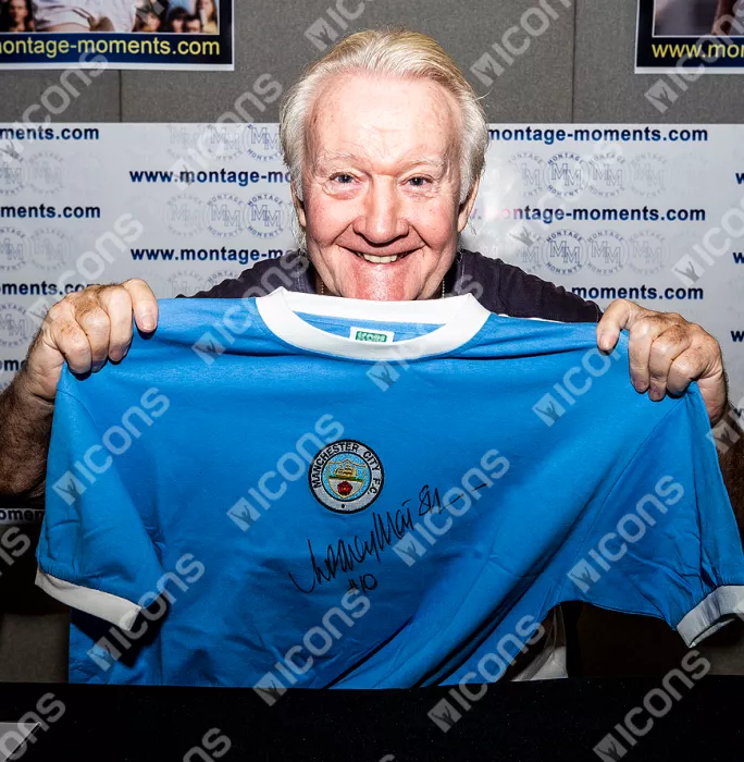 Icons Rodney Marsh Front Signed 1972 Manchester City Home Shirt