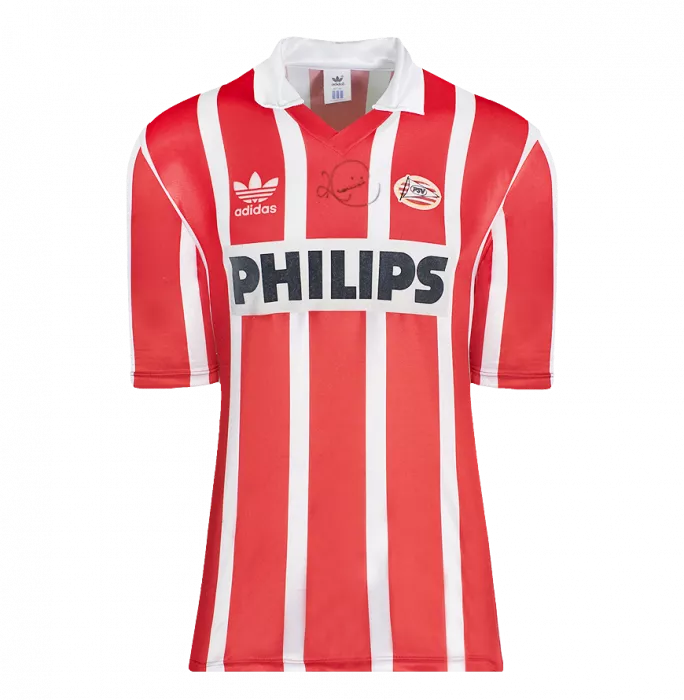 Icons Romario Front Signed PSV Eindhoven 1992-94 Home Shirt In Classic Frame