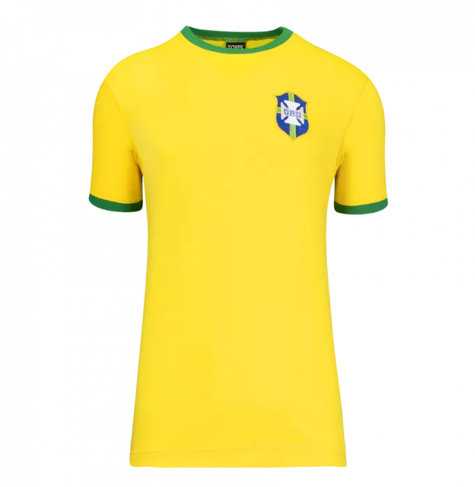 Icons Romario Official FIFA World Cup™ Back Signed And Hero Framed Brazil 1970 Retro Home Shirt