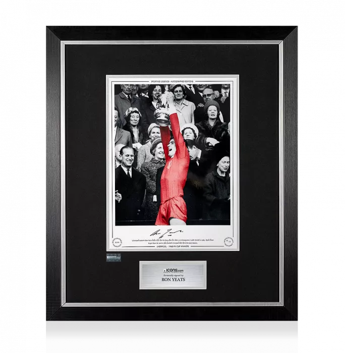 Icons Ron Yeats Signed Liverpool Photo In Premium Photo Frame