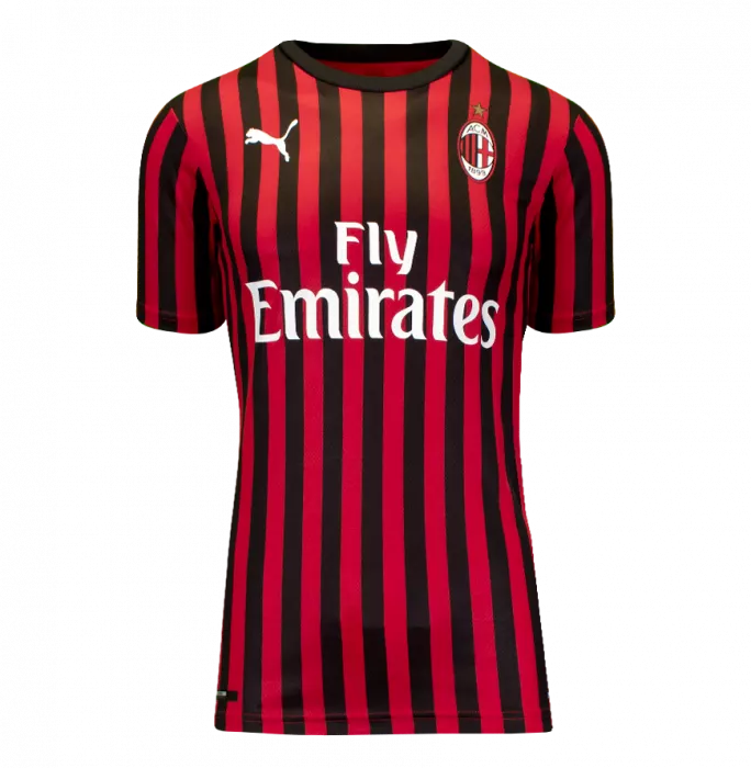 Icons Ronaldinho Official AC Milan Back Signed And Framed Modern Home Shirt With Fan Style Numbers