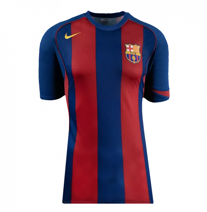 Icons Ronaldinho Official FC Barcelona Back Signed And Framed 2004-05 Home Shirt