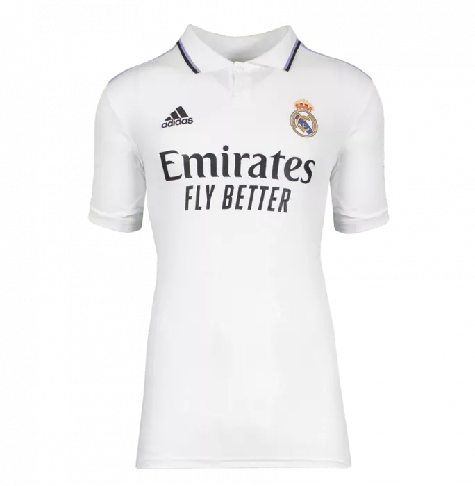 Icons Ronaldo Back Signed Modern Real Madrid Home Shirt With Fan Style Numbers In Classic Frame