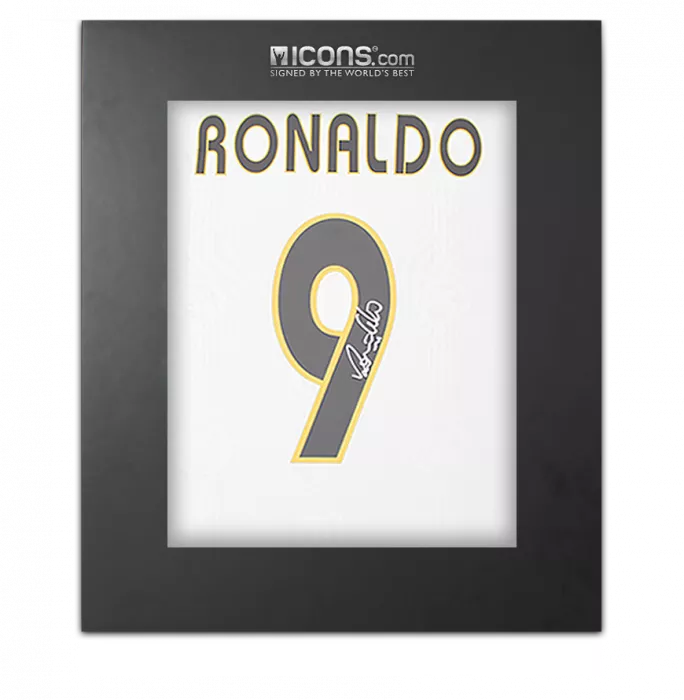 icons Ronaldo Back Signed Real Madrid CF Modern Home Shirt In Deluxe Packaging
