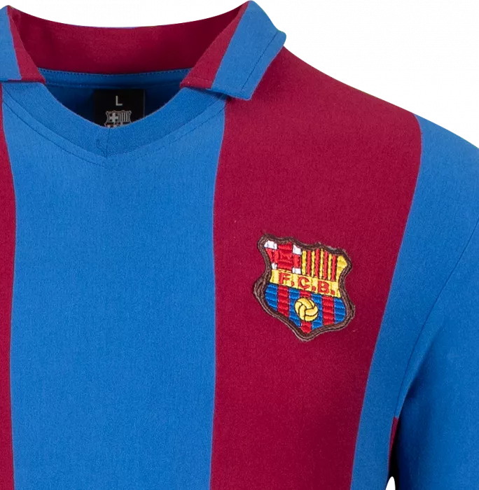 Icons Ronaldo Back Signed Retro FC Barcelona Home Shirt With Fan Style Numbers