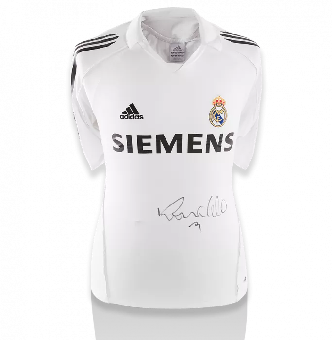 icons Ronaldo Front Signed Real Madrid 2005-06 Home Shirt