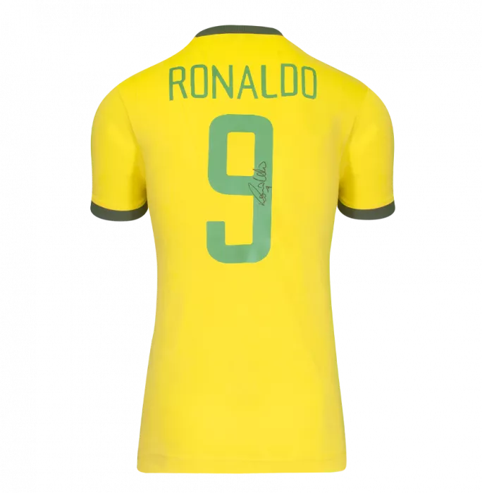 Icons Ronaldo Nazario & Romario Signed Brazil Shirts In Classic Dual Frame