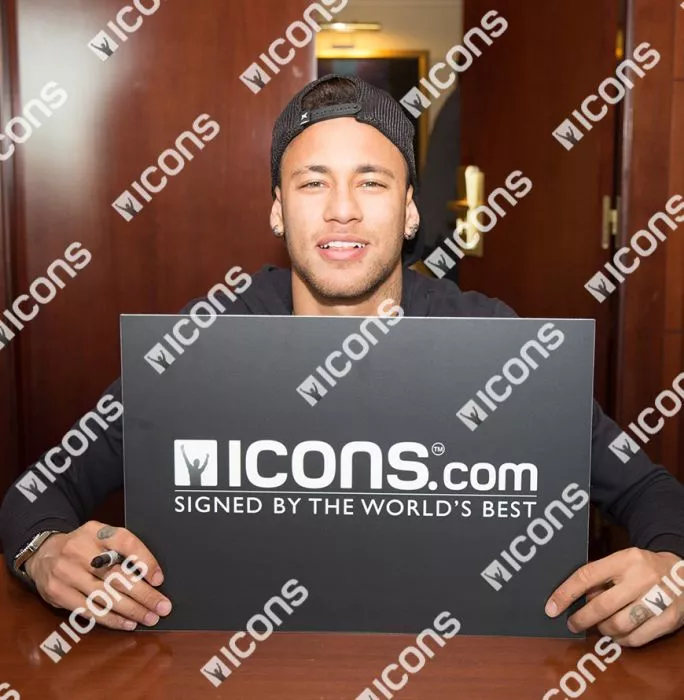 Icons Ronaldo & Neymar Jr Signed Nike Boots In Brazil Frame