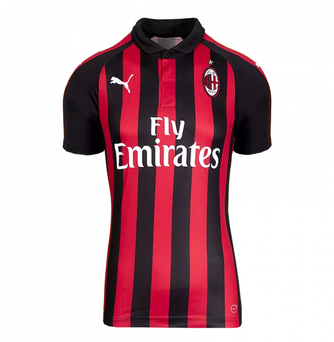 Icons Ronaldo Official AC Milan Back Signed Modern AC Milan Home Shirt: Signed Across Number