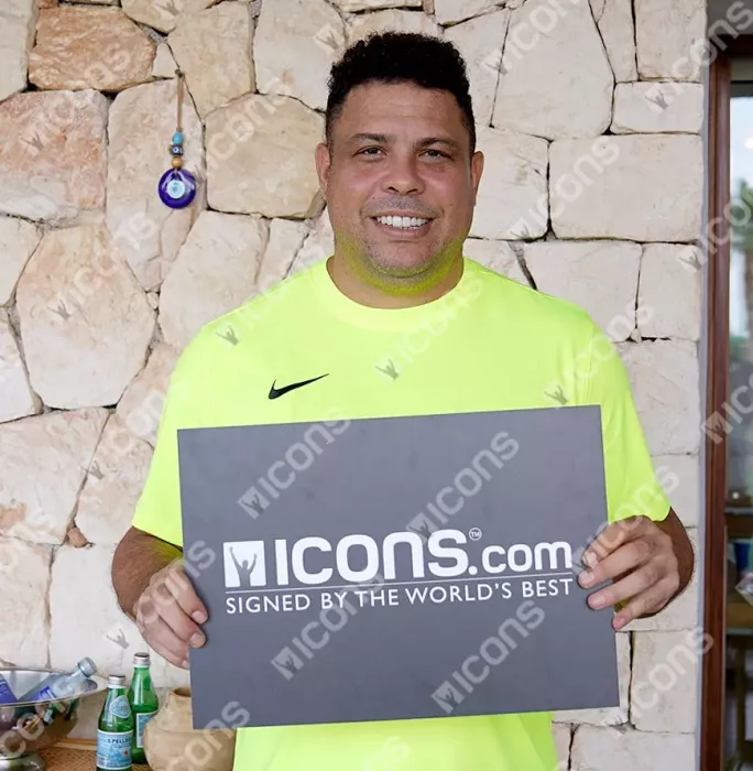 Icons Ronaldo Official Ballon D'Or™ Signed Real Madrid CF & Brazil Shirts In Dual Frame
