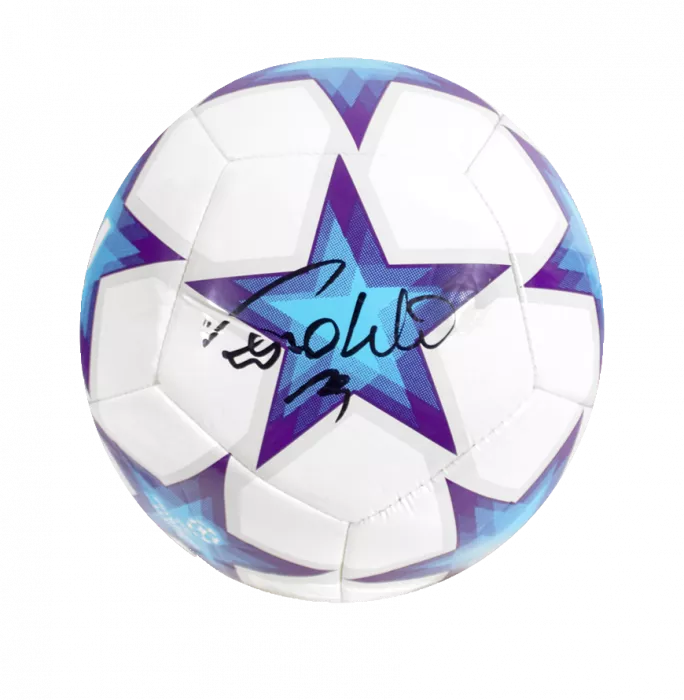 Icons Ronaldo Signed UEFA Champions League Football In Acrylic Case