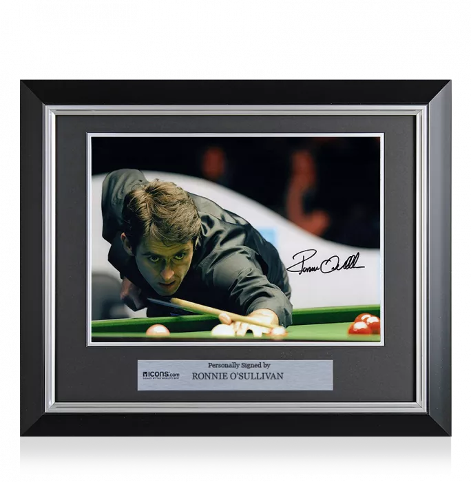icons Ronnie O'Sullivan Signed and Framed Photo: Snooker Great