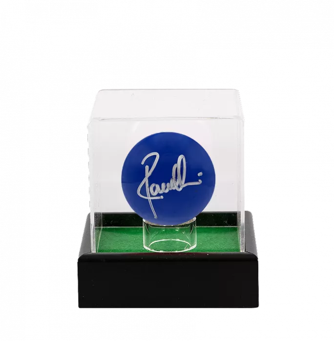 Icons Ronnie O'Sullivan Signed Blue Snooker Ball In Acrylic Case