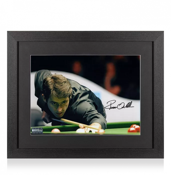 Icons Ronnie O'Sullivan Signed Photo In Black Wooden Frame: Snooker Great