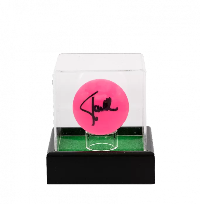 Icons Ronnie O'Sullivan Signed Pink Snooker Ball In Acrylic Case