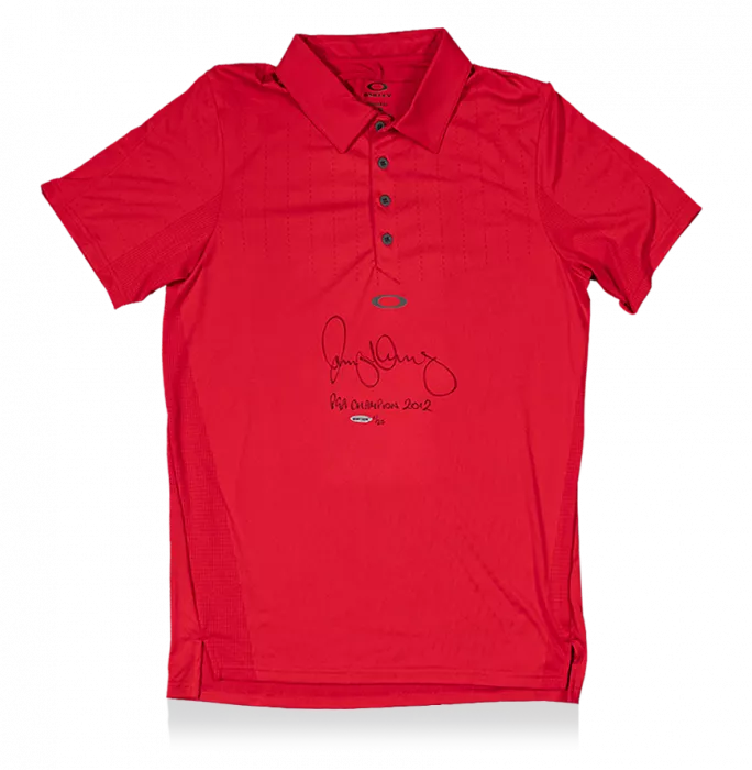 Icons Rory McIlroy Signed Red Oakley Golf Polo Shirt: 2012 PGA Champion Special Edition