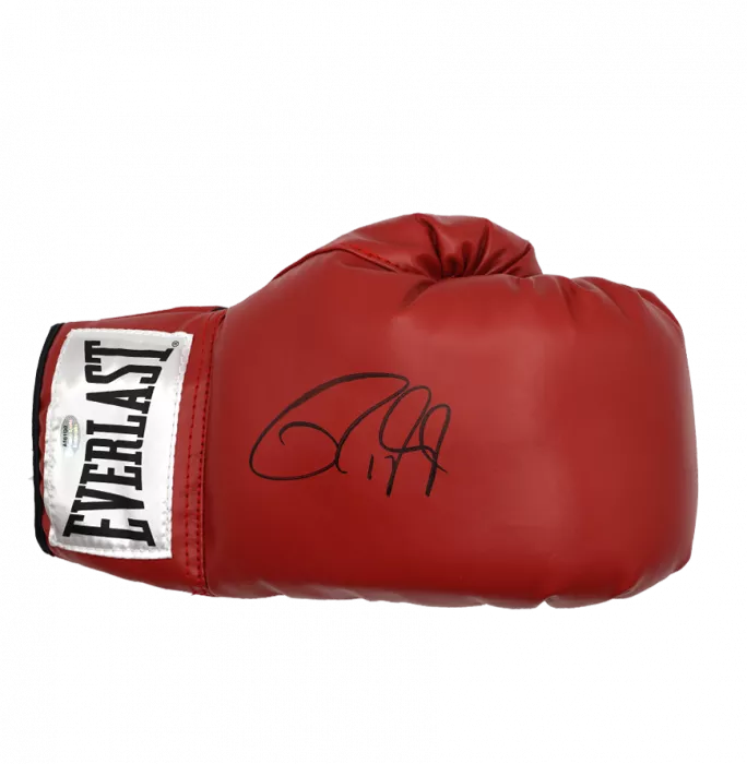 Icons Roy Jones Jr Signed Everlast Red Boxing Glove In Deluxe Packaging