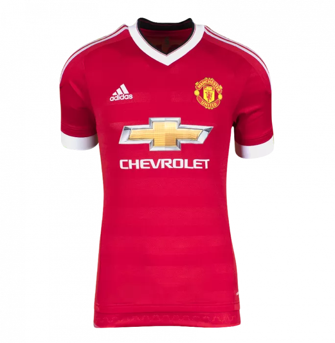 Icons Roy Keane Back Signed Manchester United 2015-16 Home Shirt With Fan Style Numbers In Hero Frame: Option 1