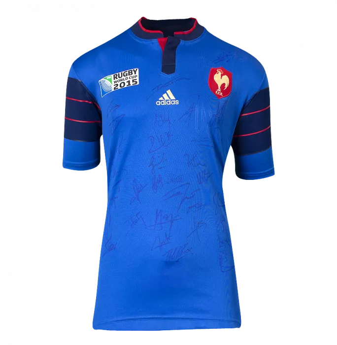 icons Rugby World Cup 2015 France Multi-Signed Shirt